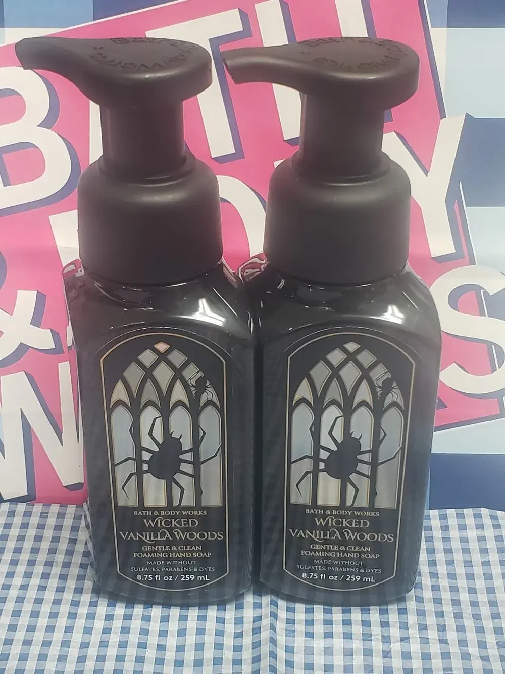 BBW Wicked Vanilla Woods Gentle & Clean Foaming Hand Soap 2 Pack